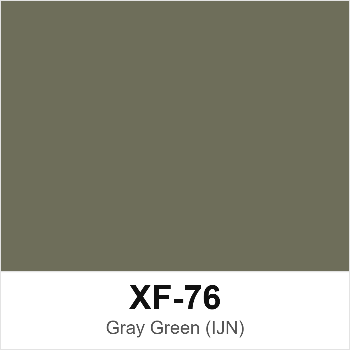 Tamiya XF-76 Gray Green (IJN) colour swatch