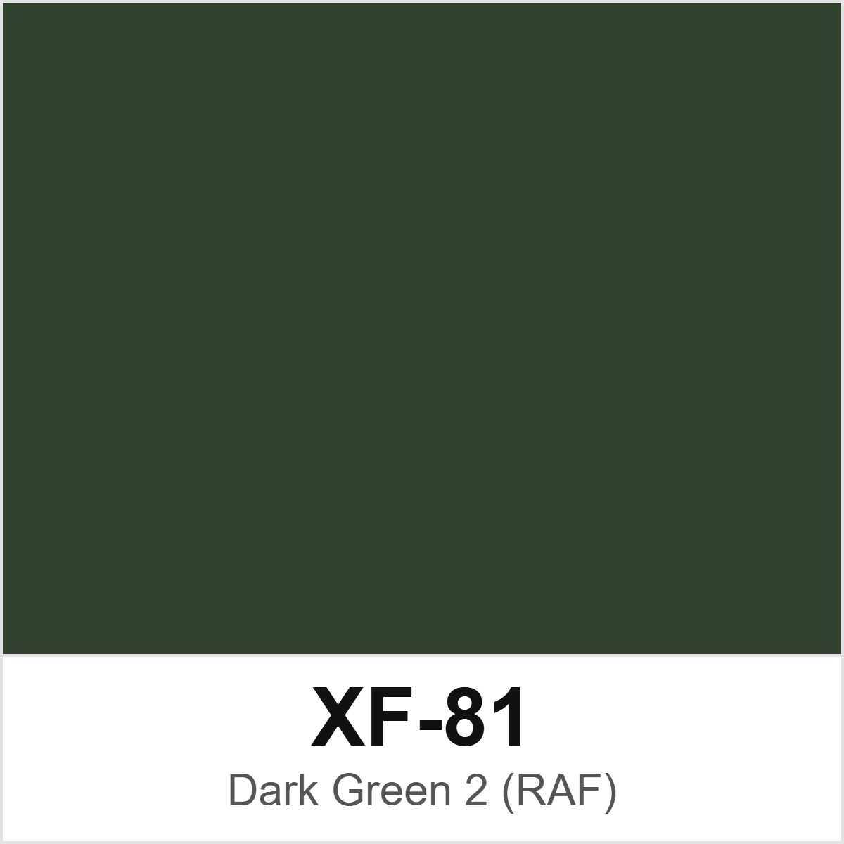 Tamiya XF-81 Dark Green 2 (RAF) colour swatch