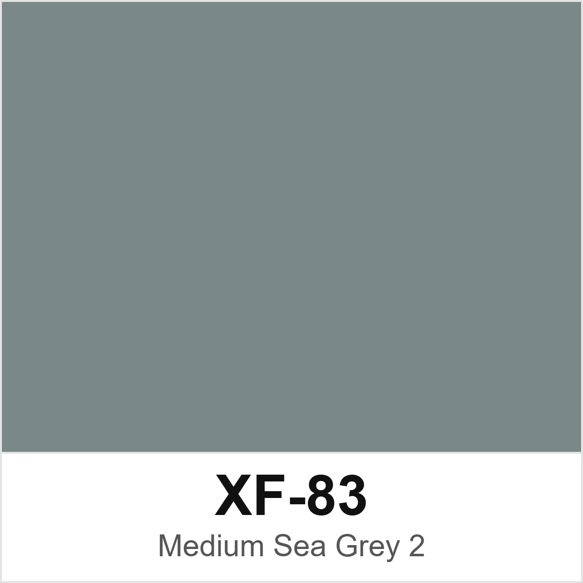 Tamiya XF-83 Medium Sea Grey 2 colour swatch