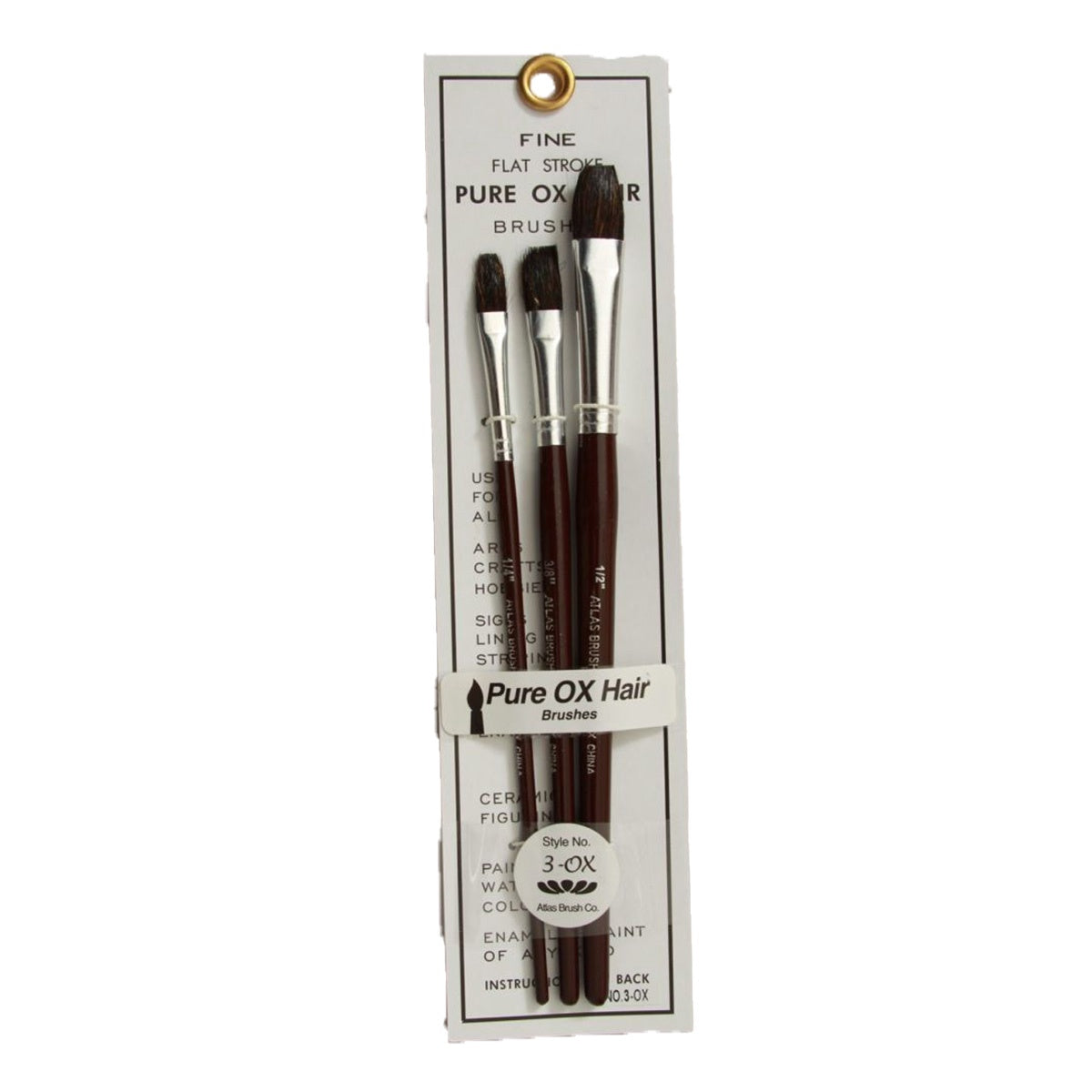 Ox Hair Brush Set (3 piece set)