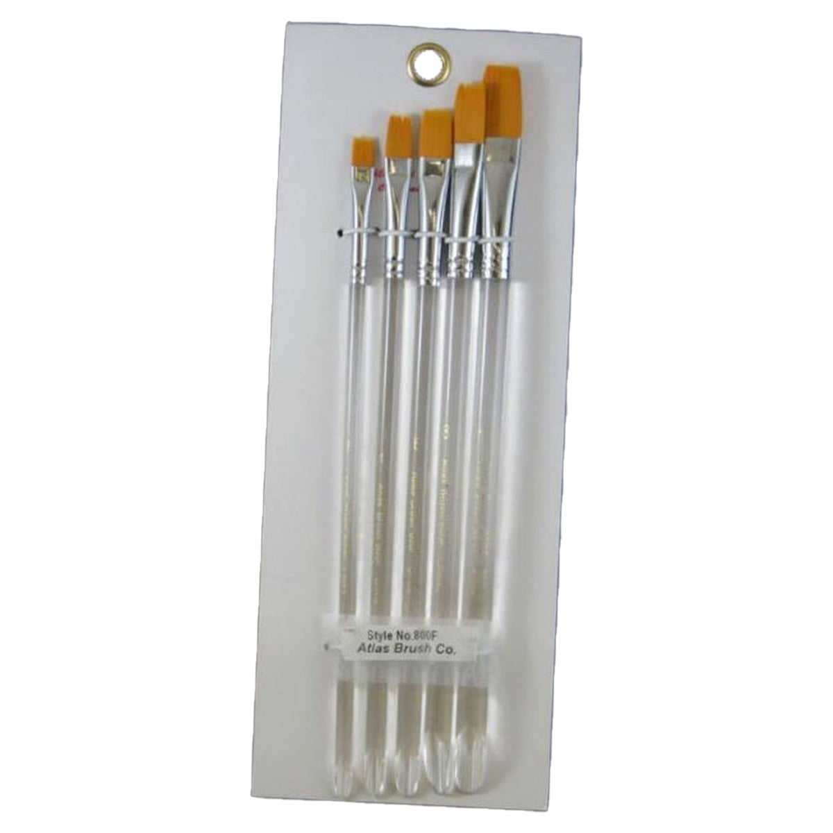 Golden Taklon Brushes (5 piece set)
