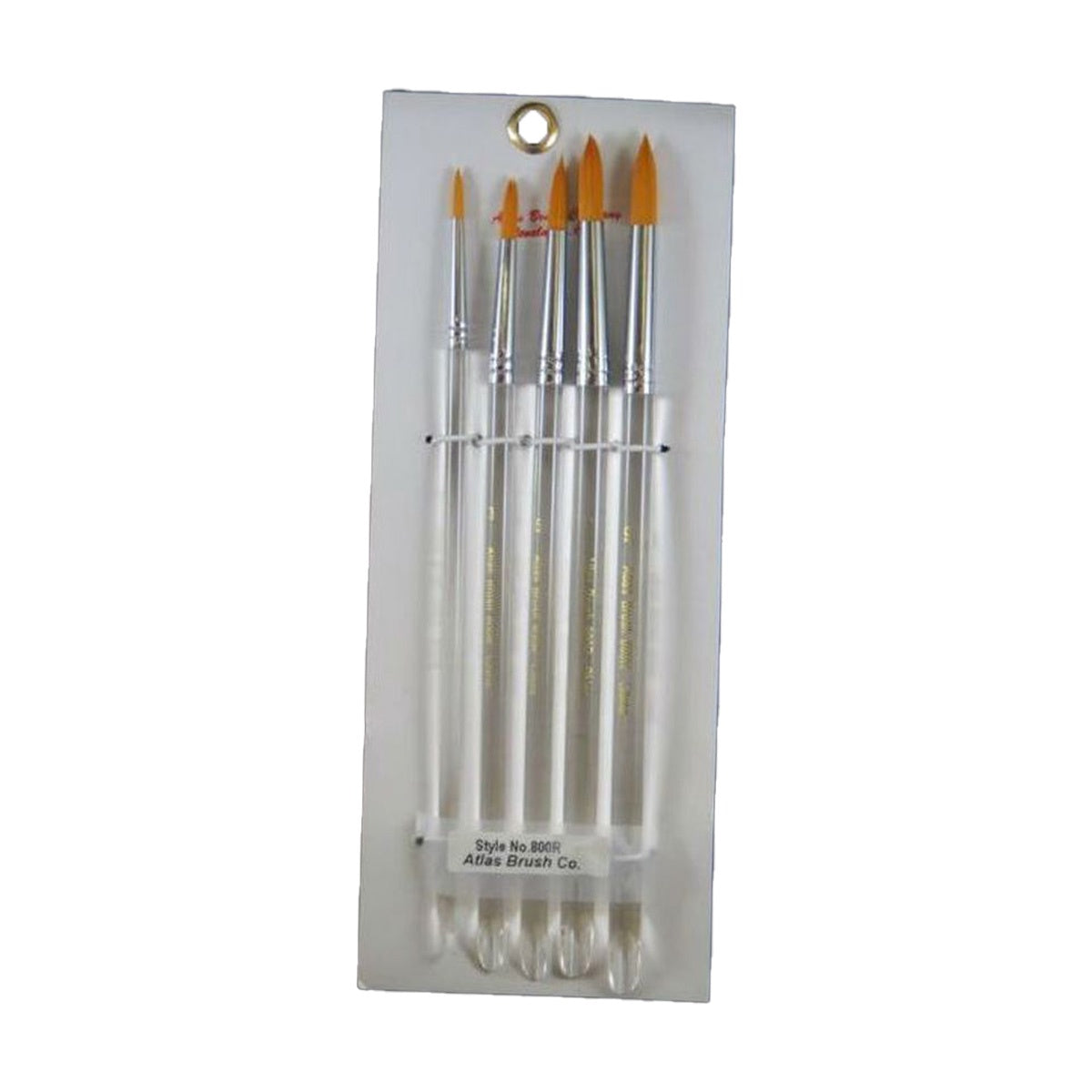 Golden Taklon Brushes (5 piece set)
