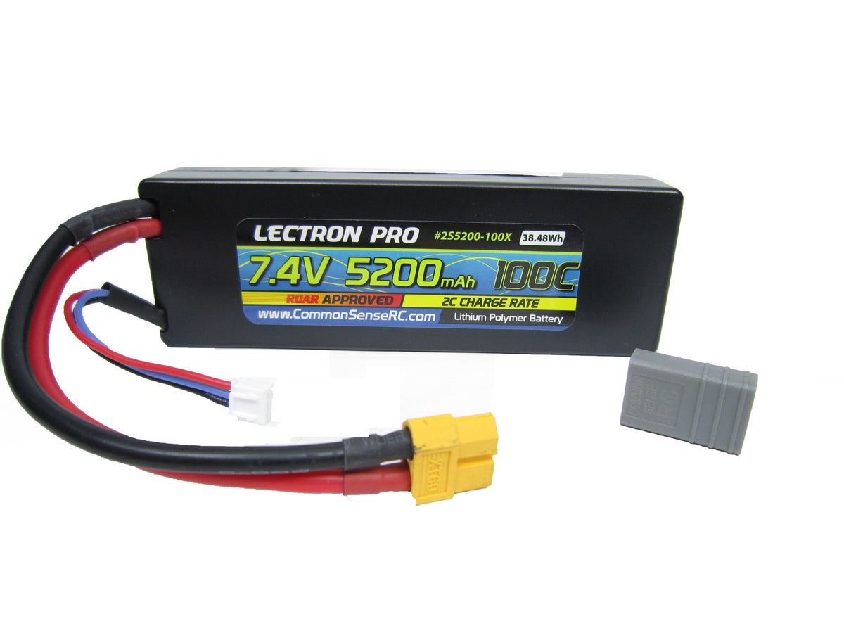 7.4V 5200mAh 100C Lipo Battery