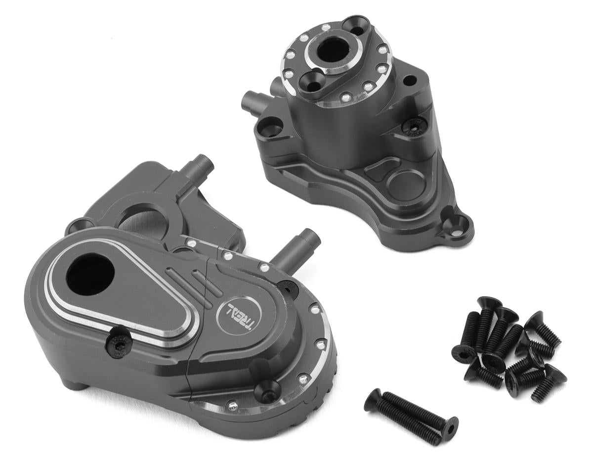 Axial Capra CNC Aluminum Transmission Case - Grey